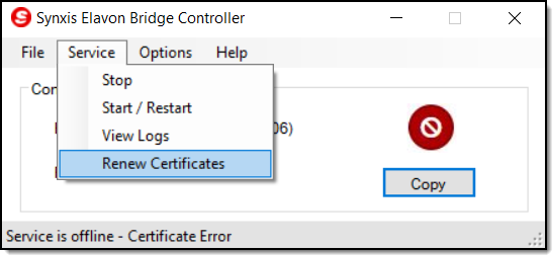 Renew Certificate